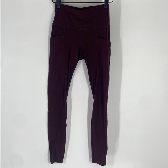 Athleta Pants - Athleta Maroon Leggings Size XS Gently Used